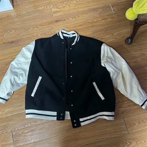 H&M Jackets & Coats Hm Womens Varsity Jacket Poshmark